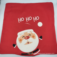 Cartoon Santa Claus Printed Pillow Cover
